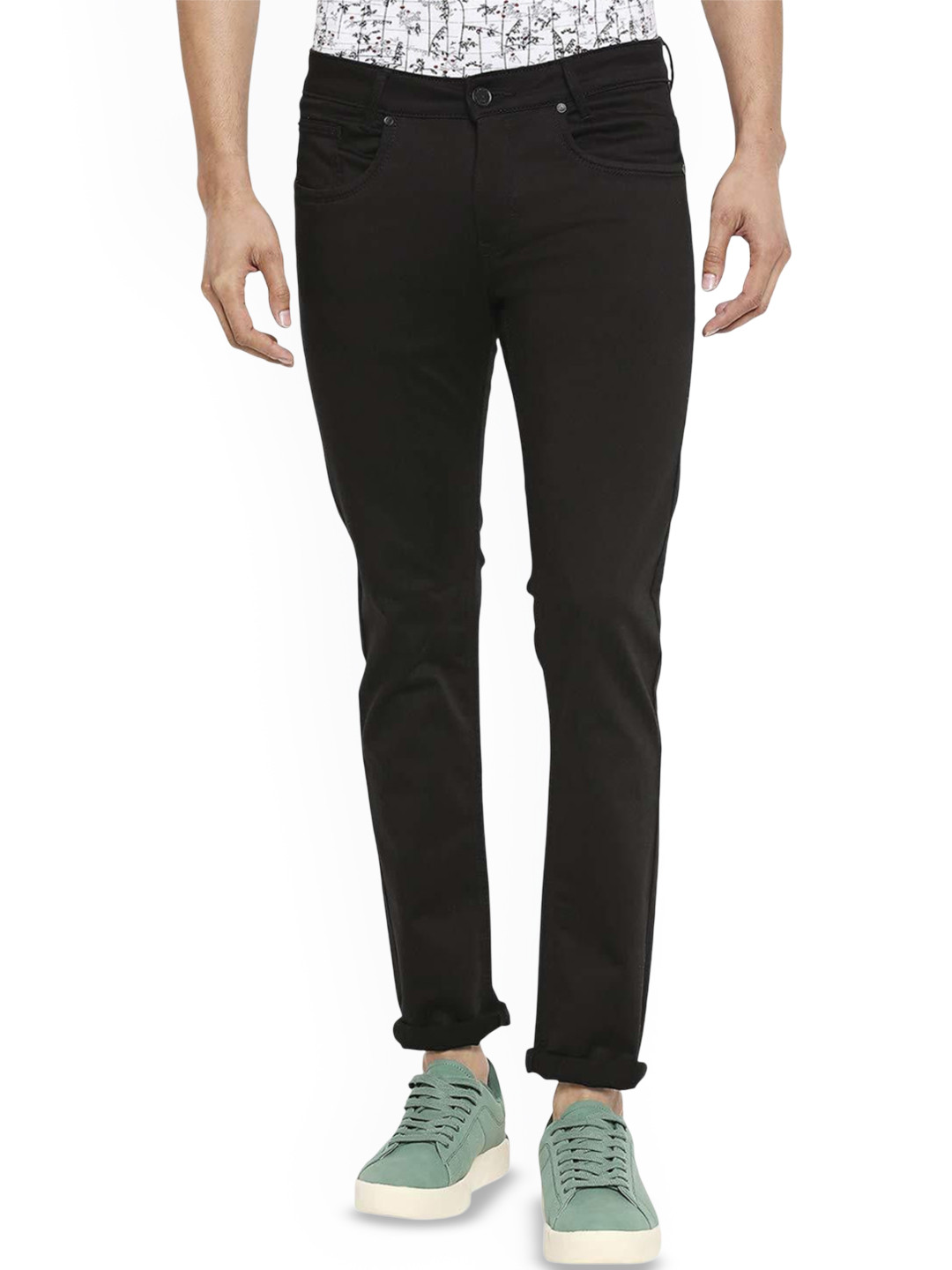 

COMFITS Men Classic Highly Distressed Jeans, Black
