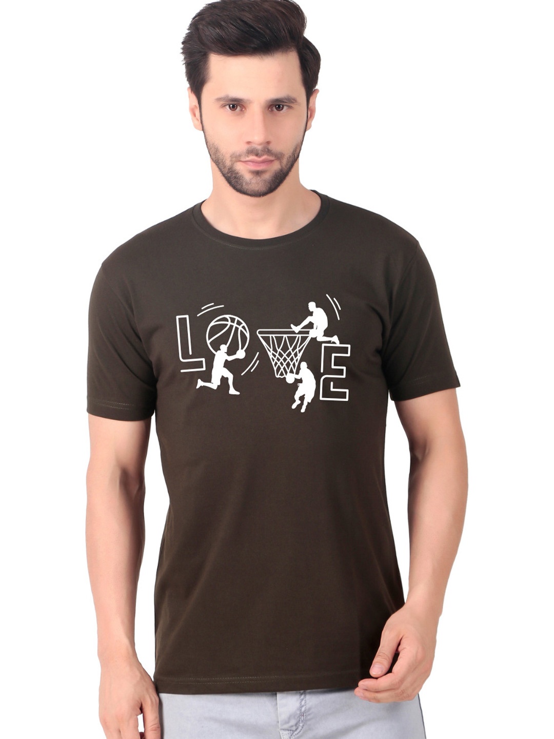 

FABSTIEVE Men New Orleans Pelicans Neymar Printed T-shirt, Brown