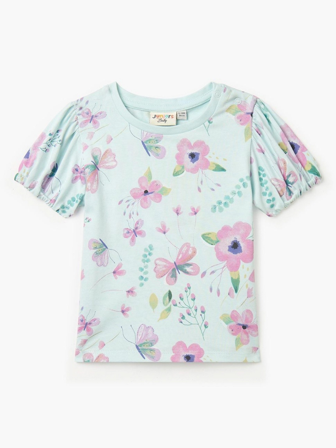 

Juniors by Babyshop Girls Floral Printed T-shirt, Green