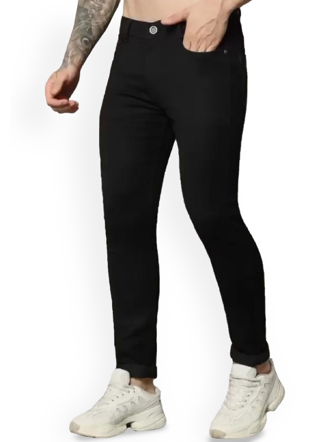 

COMFITS Men Classic Stretchable Jeans, Black