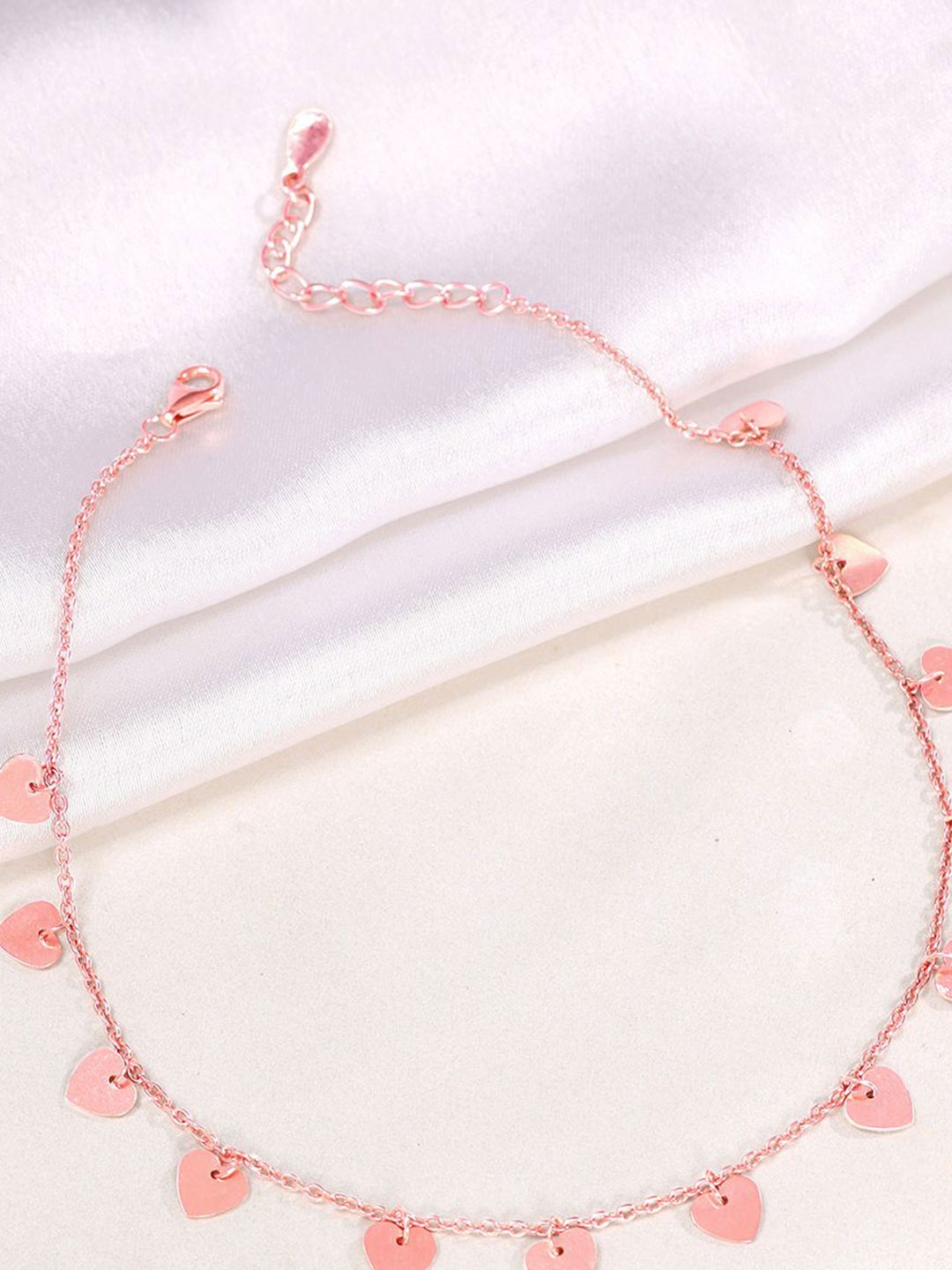 

GIVA Rose Gold-Plated Anklet