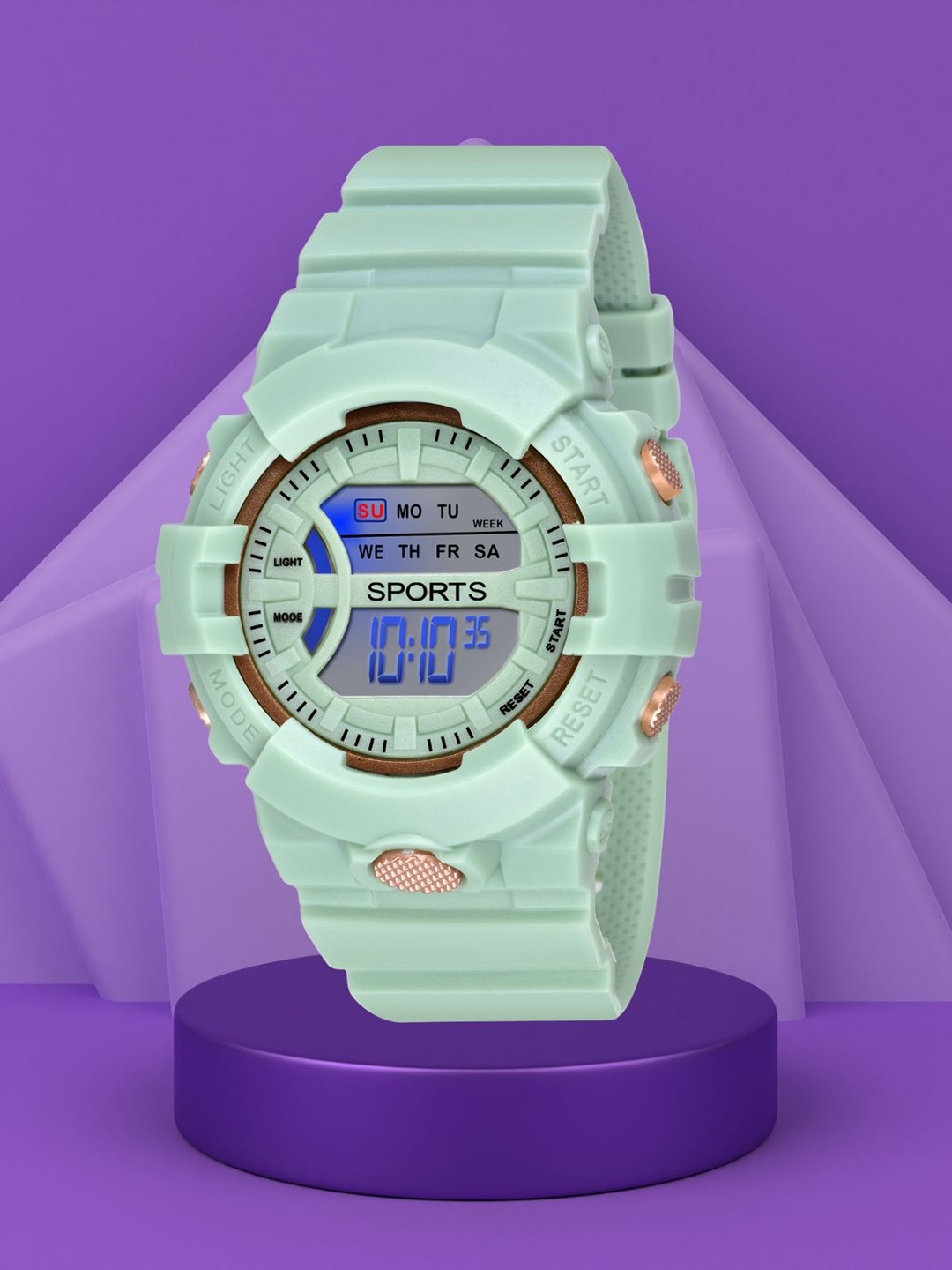 

SWADESI STUFF Unisex Kids Dial & Straps Digital Automatic Watch JUICE GREEN 81