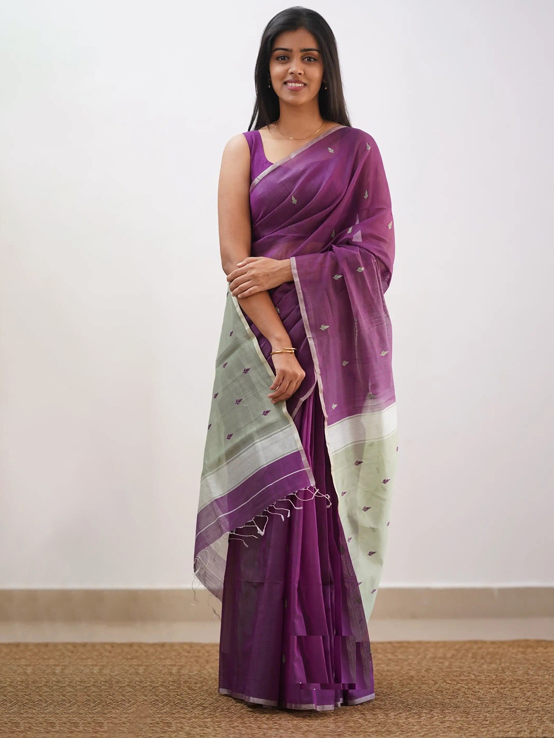 

A TO Z CART Saree, Purple