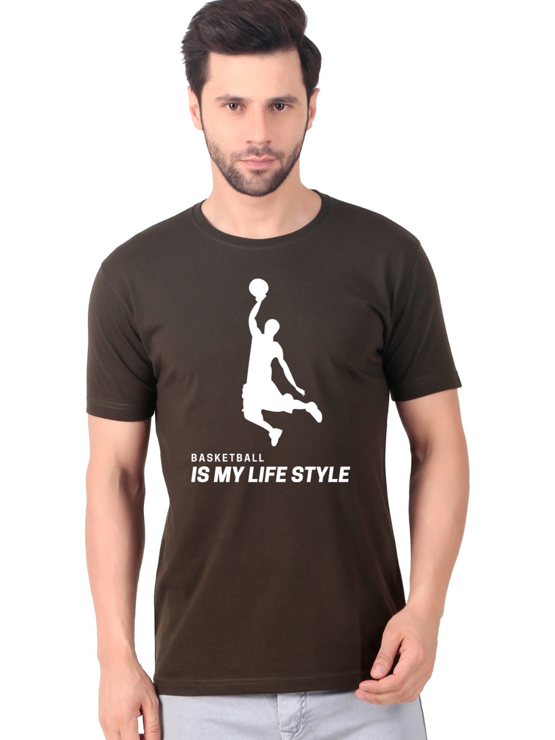 

FABSTIEVE Men New Orleans Pelicans Neymar Printed T-shirt, Brown