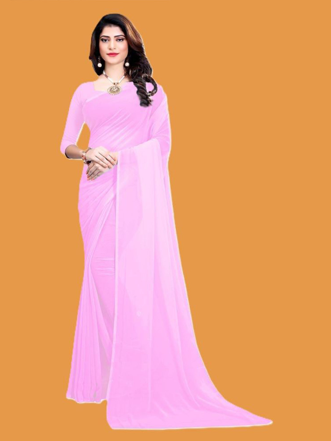 

Moda Rapido Pure Georgette Saree, Rose