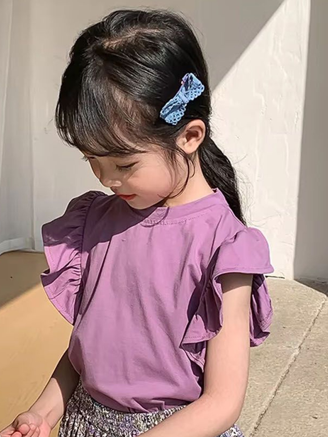 

Xsole Styled Back Top, Purple