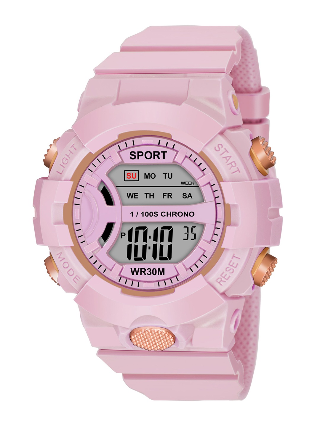 

THE SHOPOHOLIC Unisex Kids Dial & Straps Digital Watch Dk-Pink