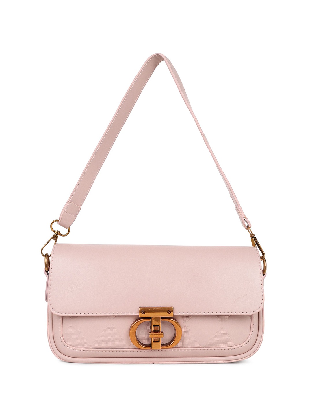 

Pramadda Pure Luxury PU Half Moon Shoulder Bag, Pink