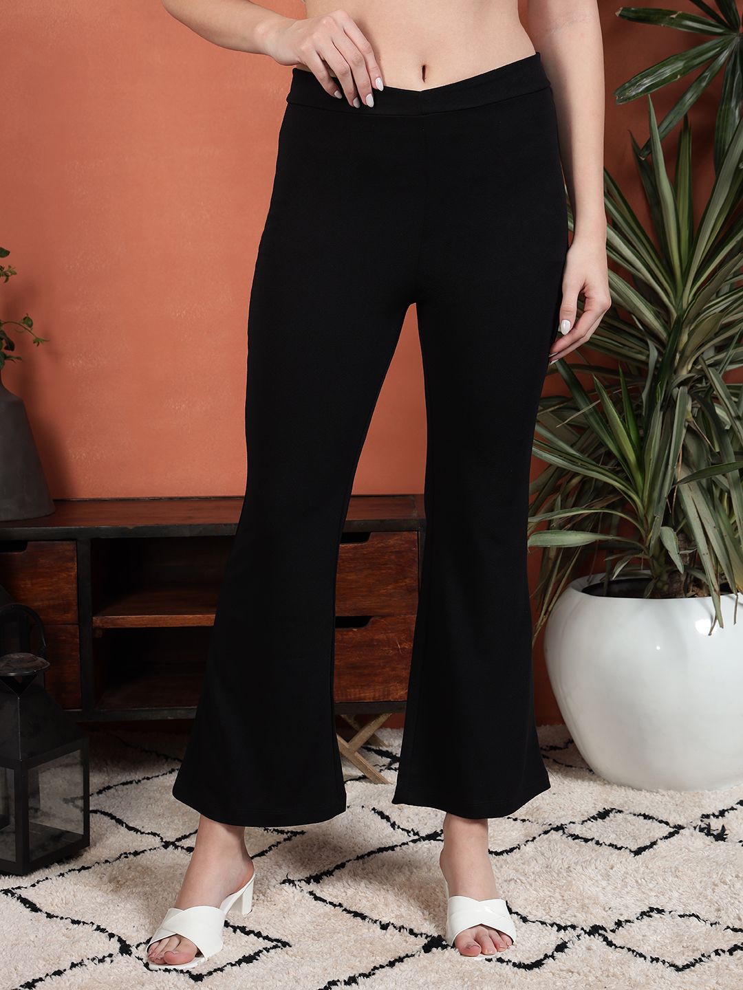 

TANDUL Women Original Slim Fit Trousers, Black