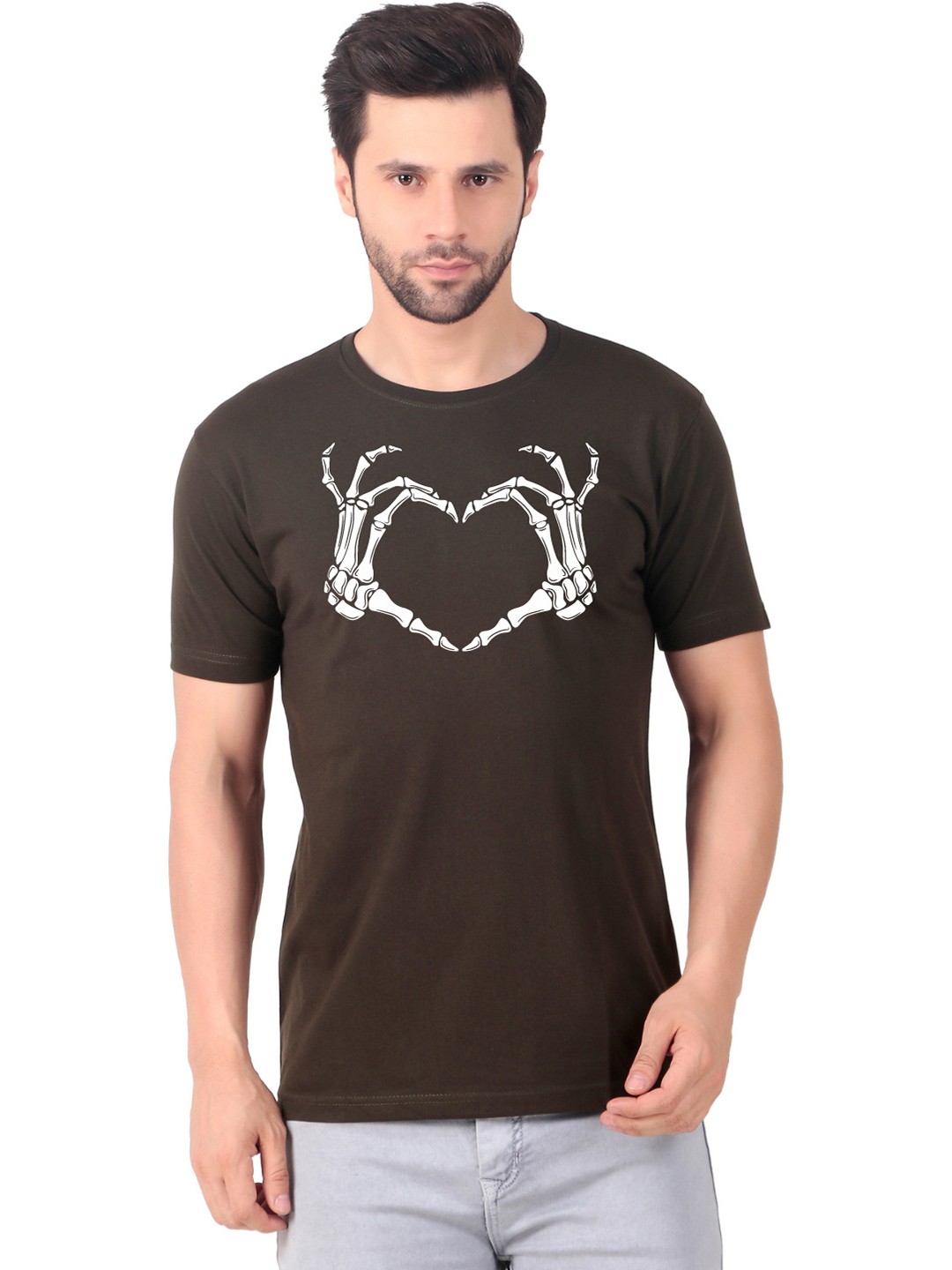 

FABSTIEVE Men New Orleans Pelicans Neymar Printed T-shirt, Brown