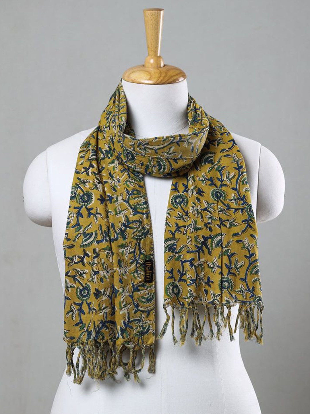 

iTokri Women Printed Stole, Yellow