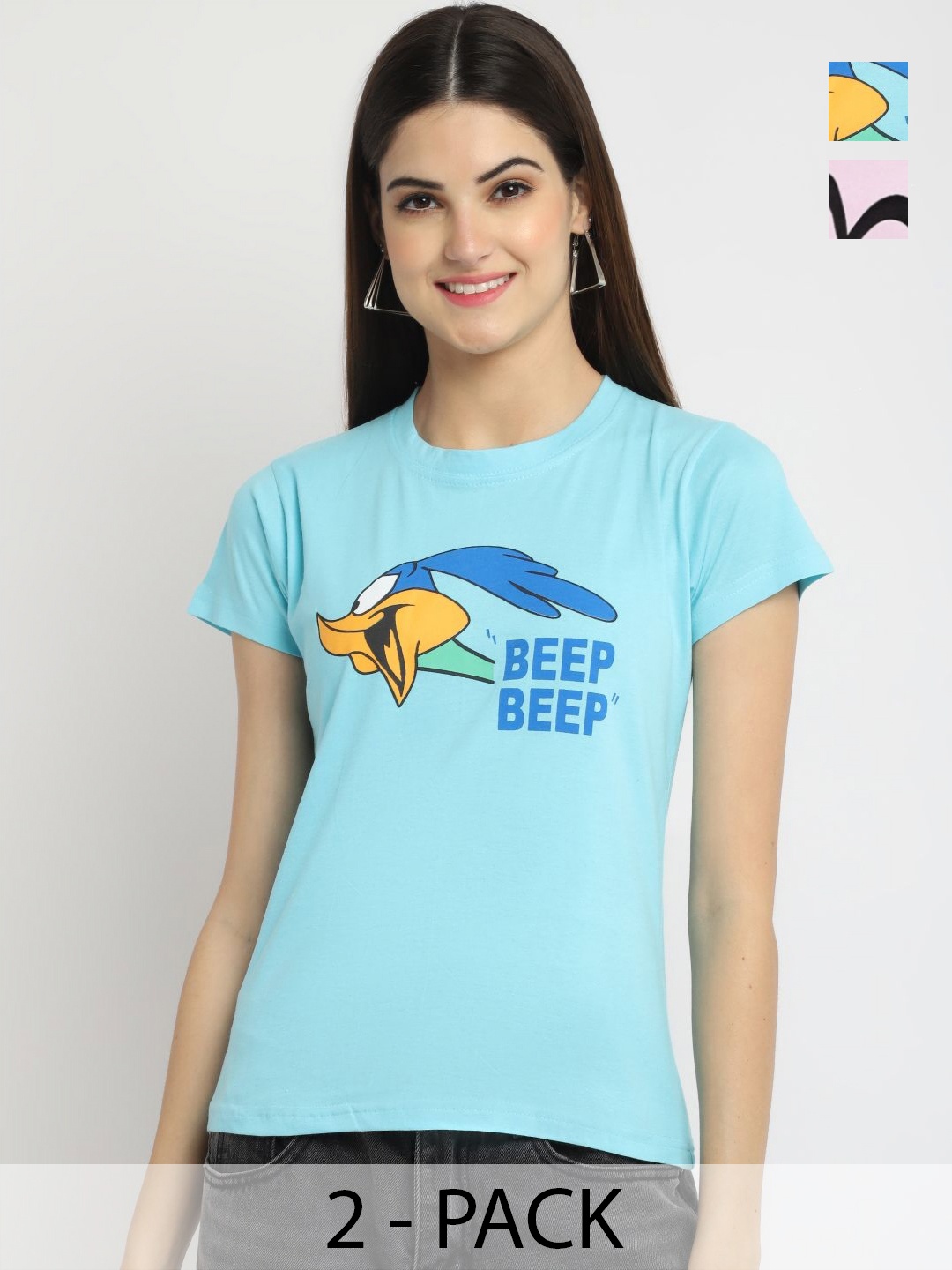 

Dreambe Women Typography Printed T-shirt, Multi