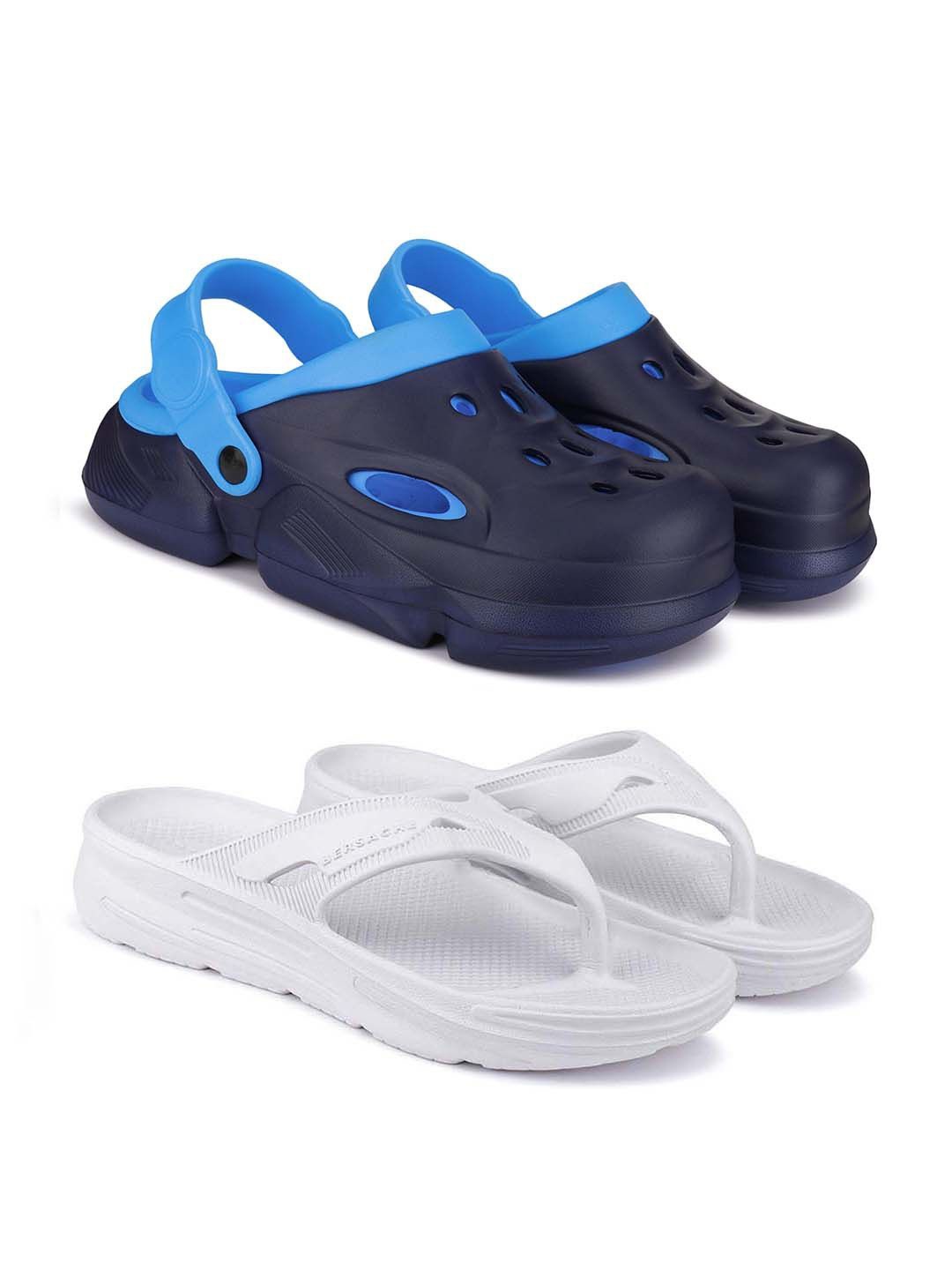 

BERSACHE Men Clogs, Blue