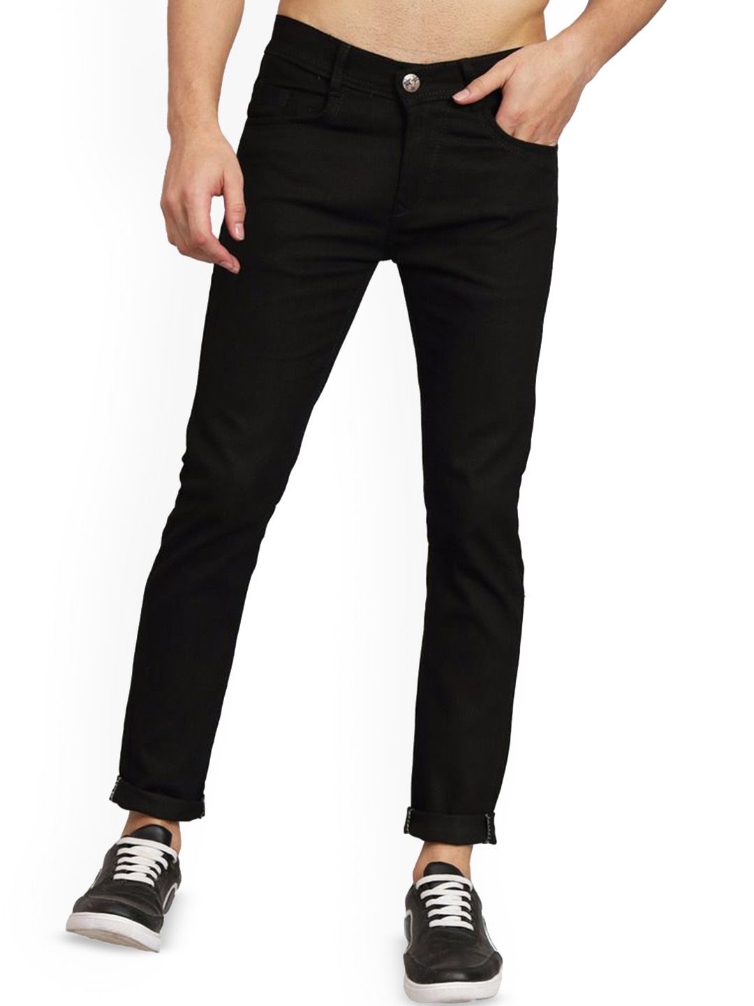 

COMFITS Men Classic Stretchable Jeans, Black