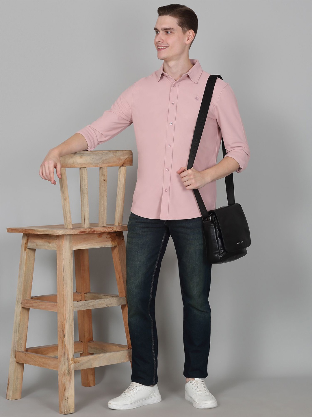 

Cantabil Men Original Opaque Casual Shirt, Pink