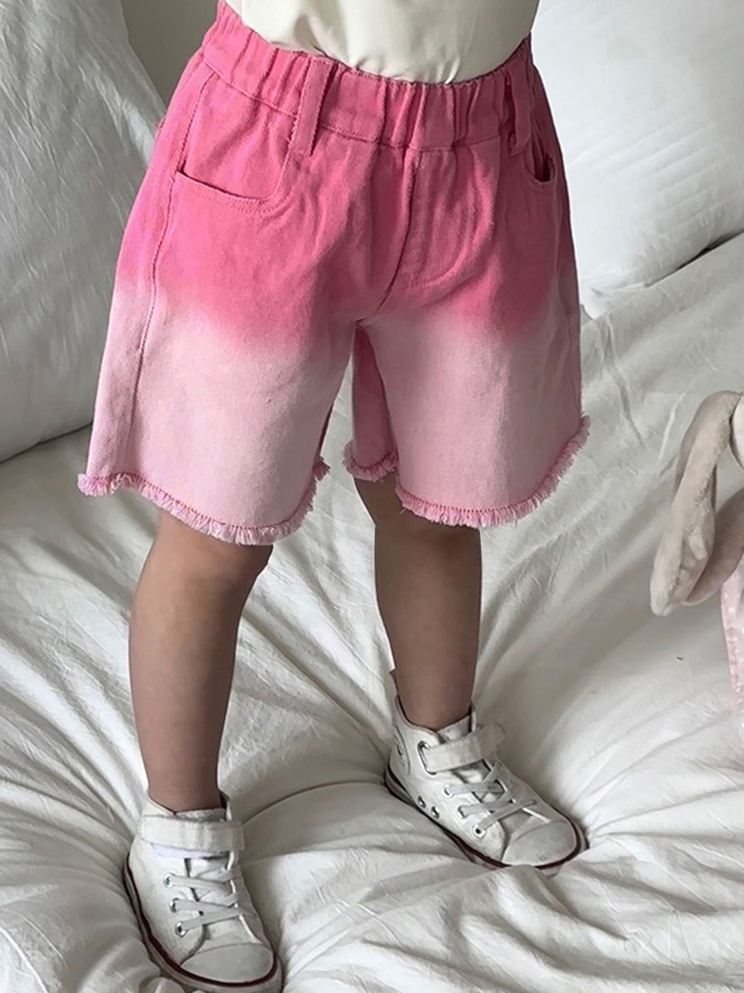 

LULU & SKY Girls High-Rise Shorts, Pink