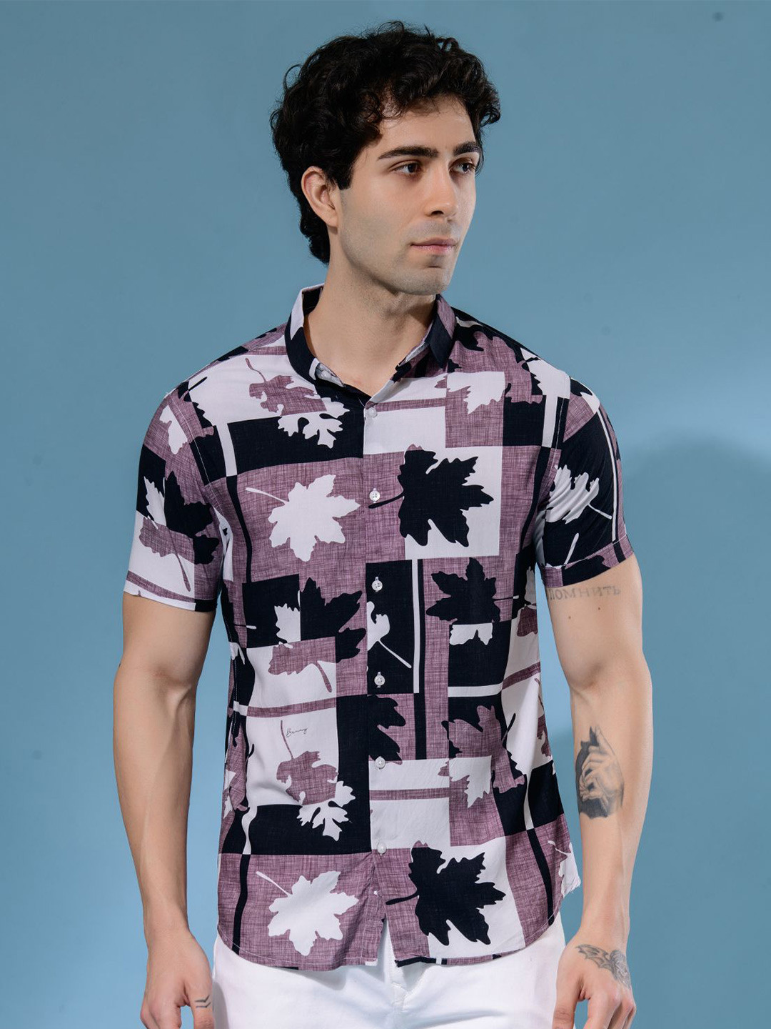 

Albion By CnM Men Comfort Opaque Casual Shirt, Lavender