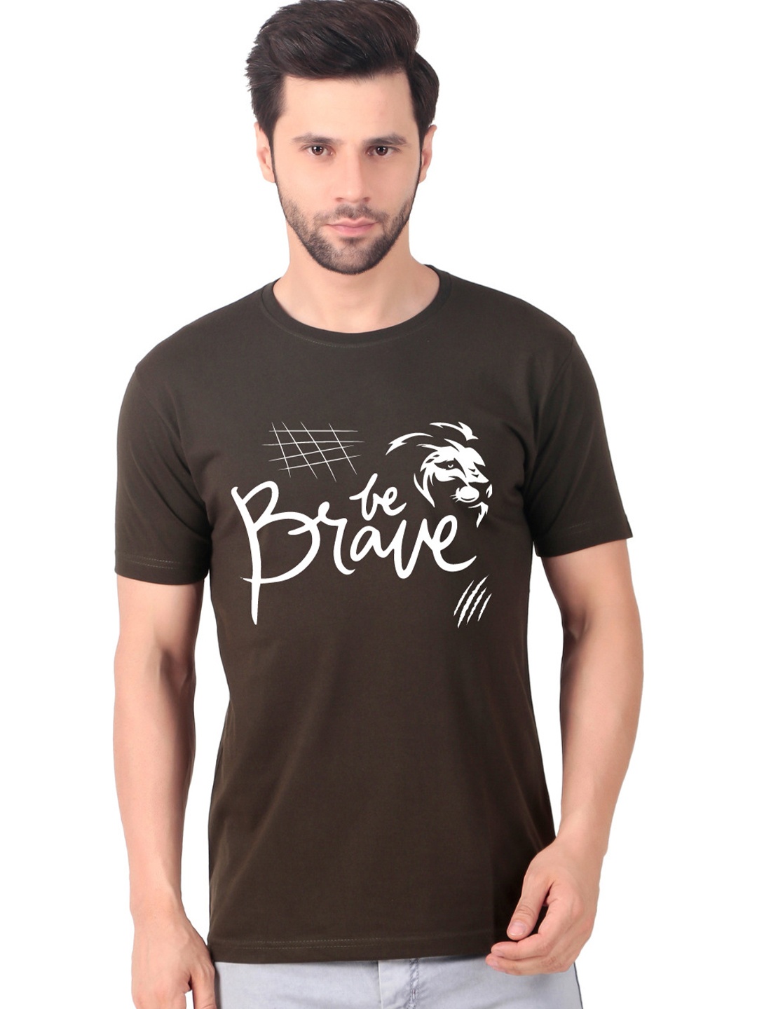 

FABSTIEVE Men New Orleans Pelicans Neymar Printed T-shirt, Brown