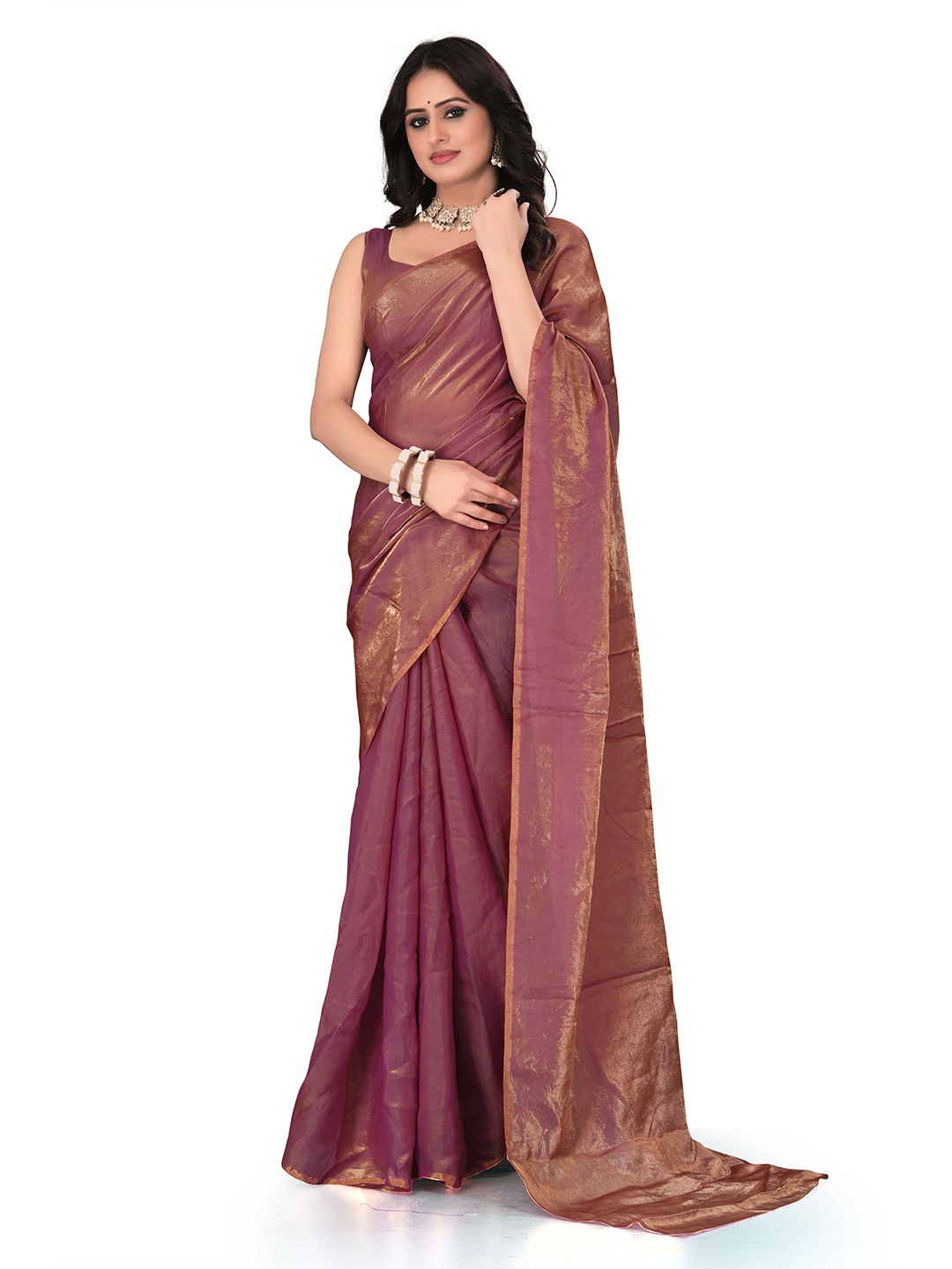 

Avirat Designer Studio Satin Saree, Magenta