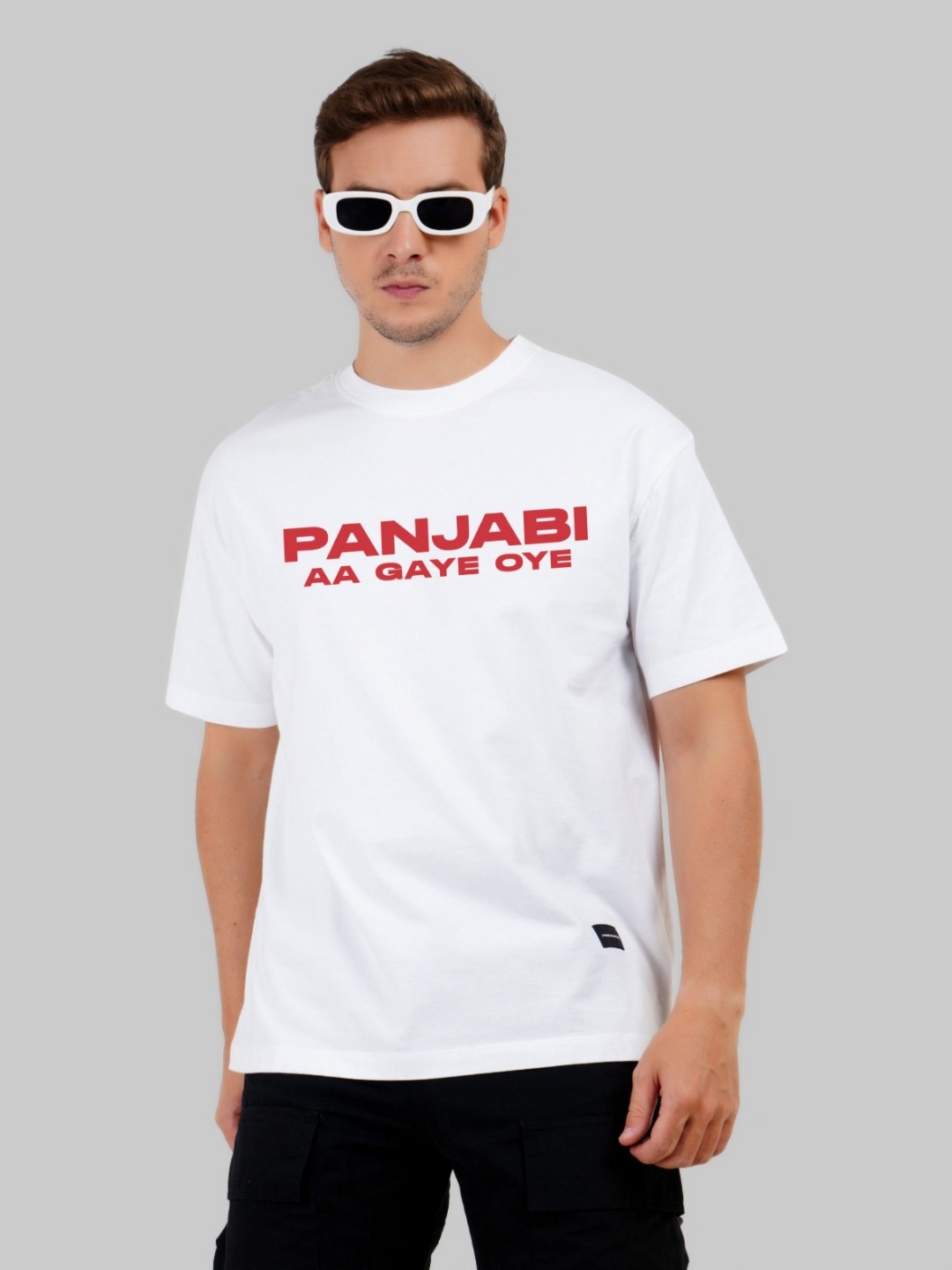 

Underrated Club Men Printed Bio Finish Applique T-shirt, White