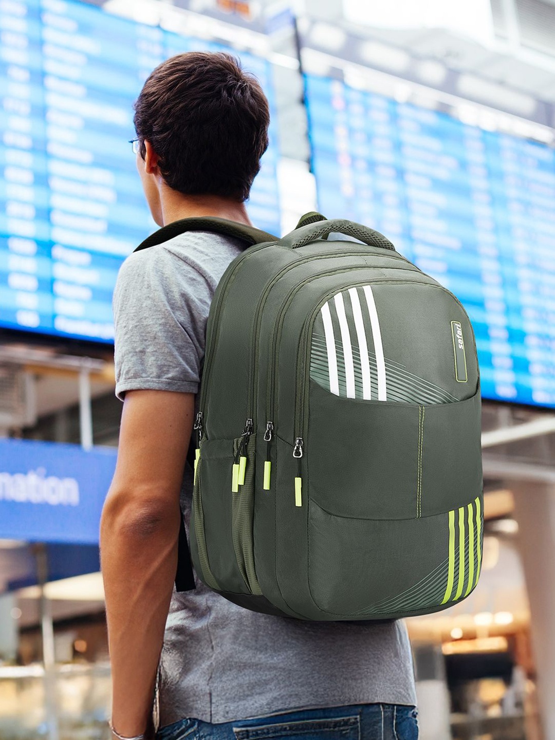 

Safari Unisex Graphic Backpack, Green