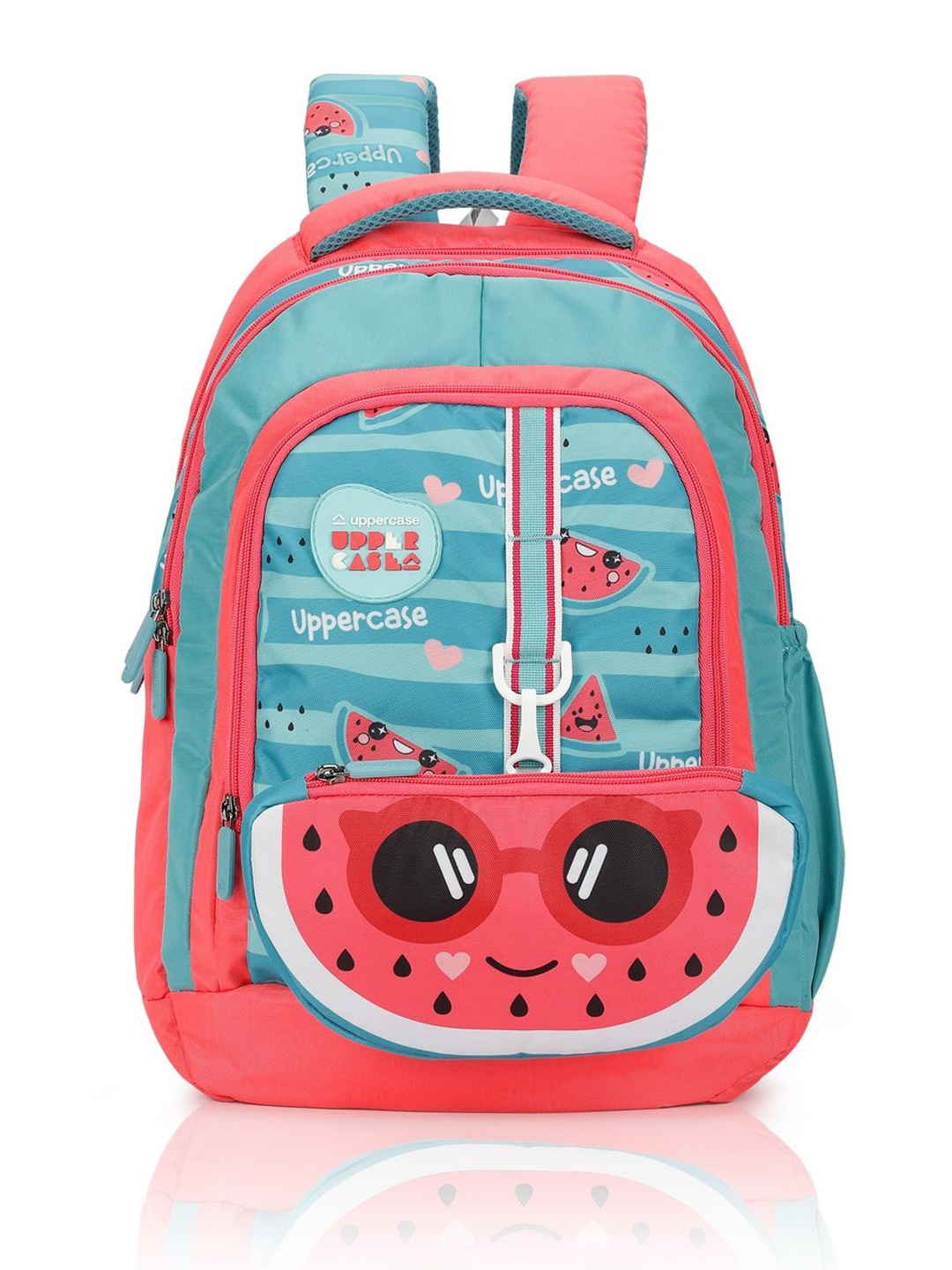 

uppercase Unisex Kids Graphic Backpack, Pink