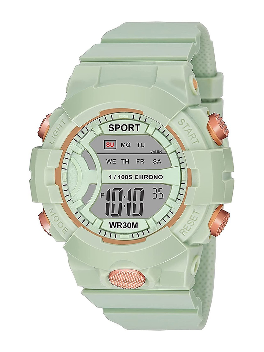 

THE SHOPOHOLIC Unisex Kids Dial & Straps Digital Watch Dk-Green