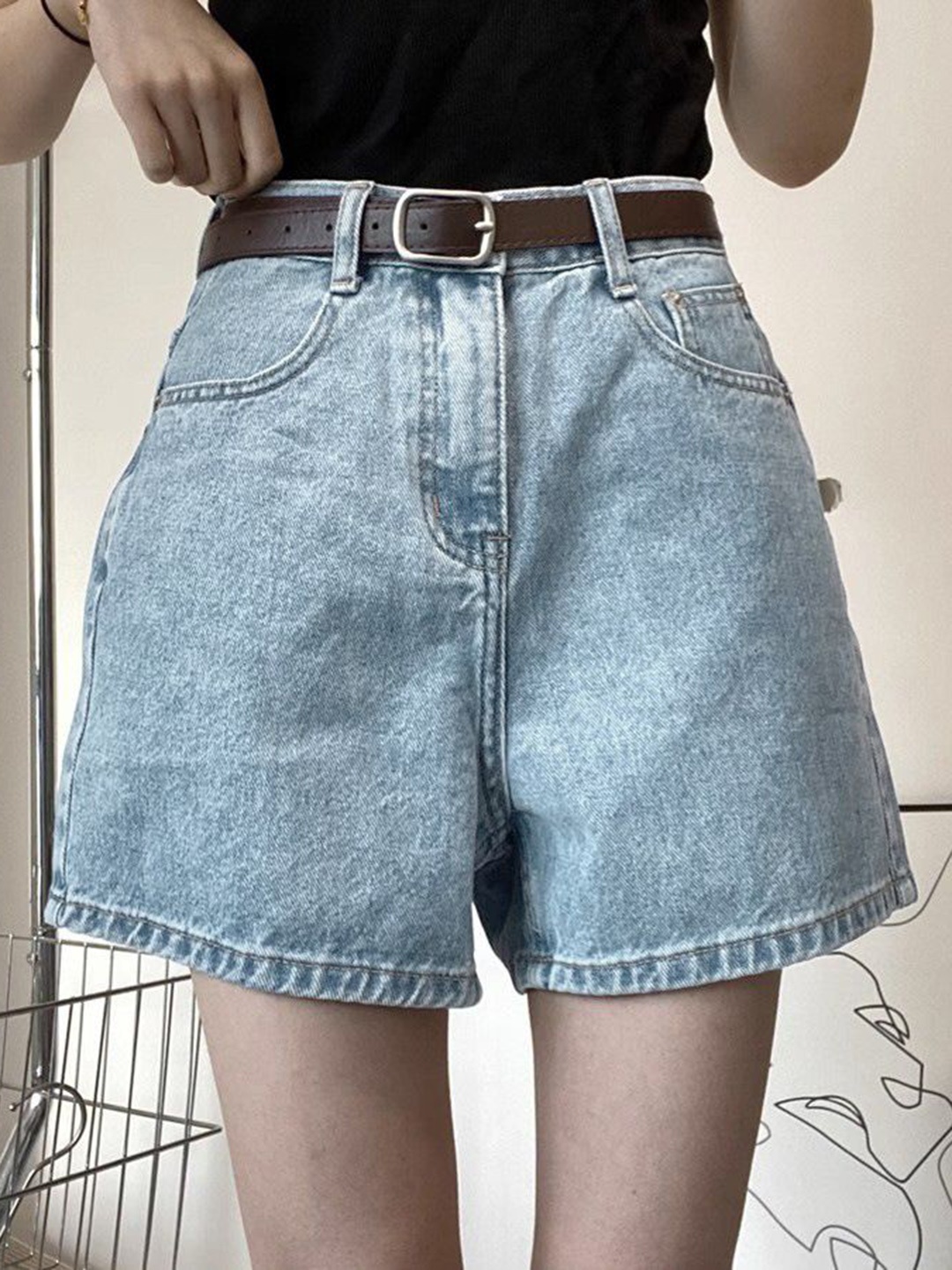 

StyleCast Women Denim Shorts, Blue