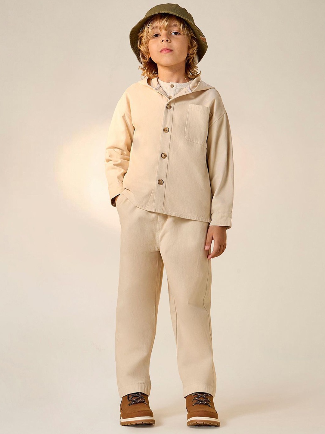 

Juniors by Babyshop Boys Trousers, Beige