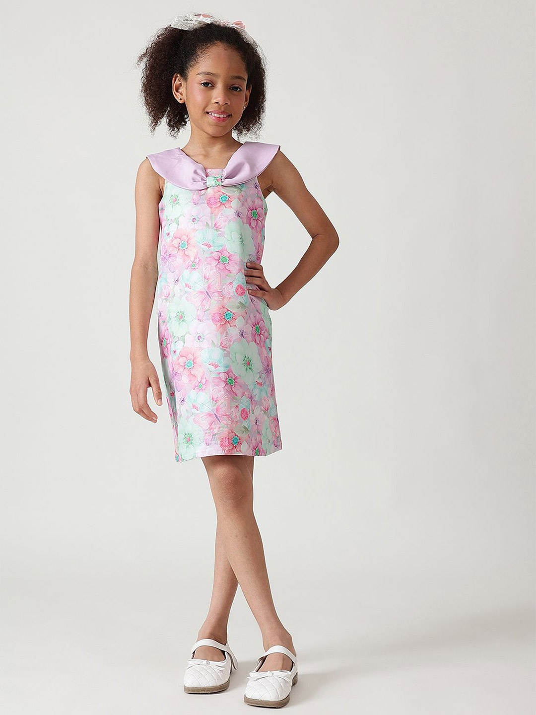 

One Friday Floral Print A-Line Dress, Multi