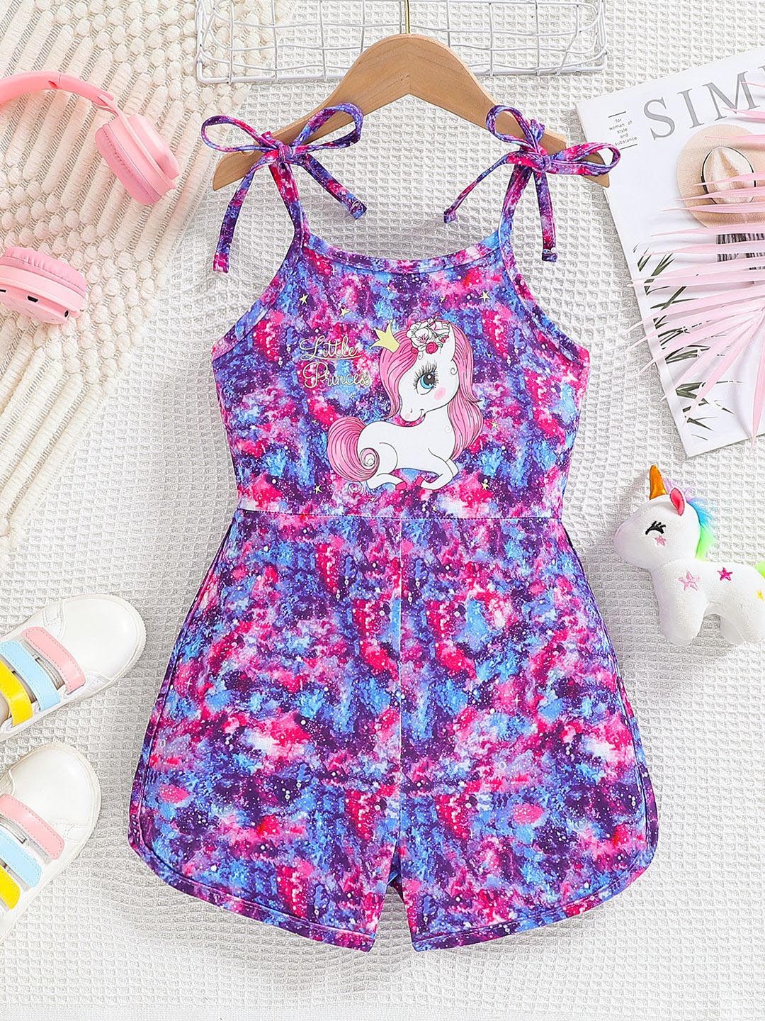 

YK Girls Basic Jumpsuit, Purple