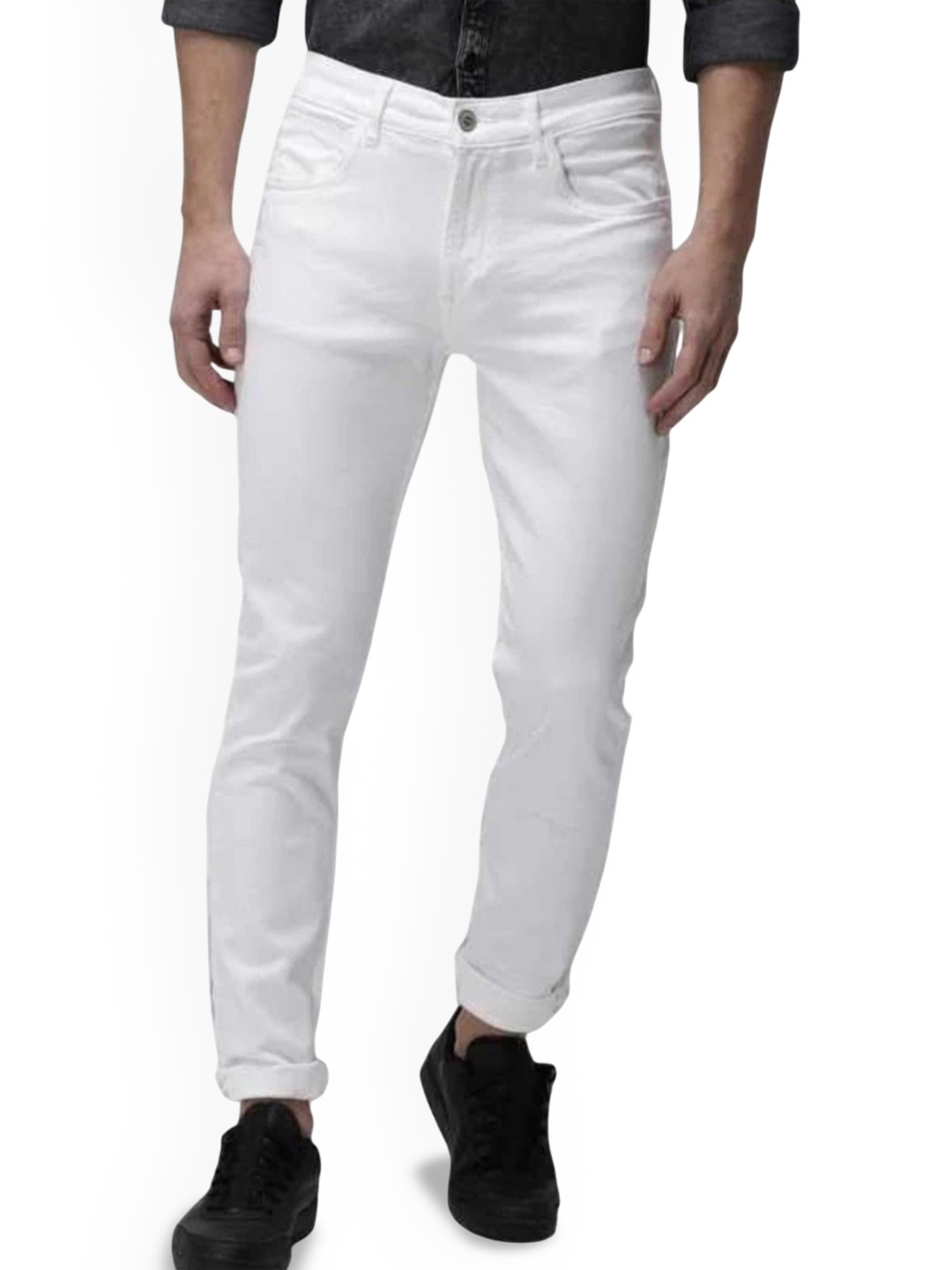 

COMFITS Men Classic Stretchable Jeans, White