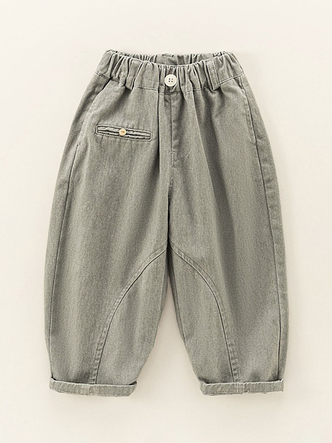 

LULU & SKY Unisex Kids Low Distress Jeans, Grey