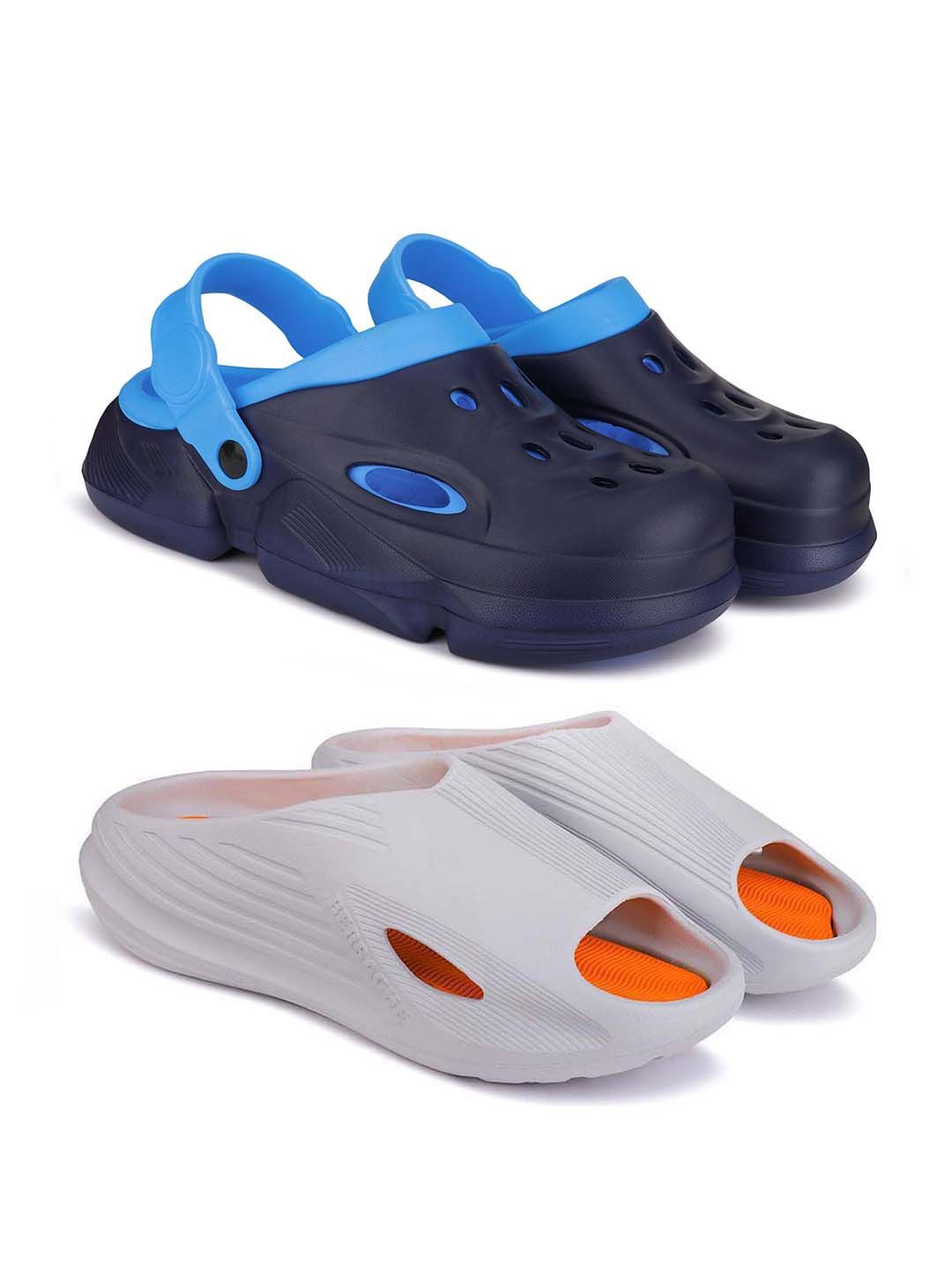 

BERSACHE Men Clogs, Grey