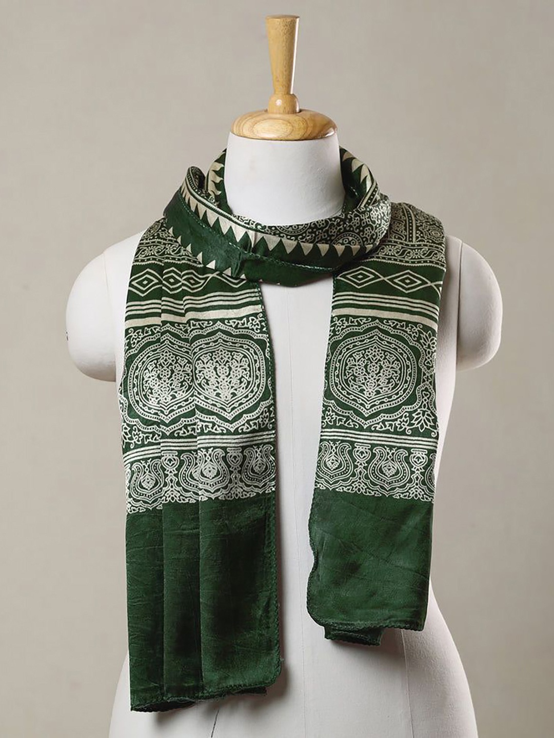 

iTokri Women Printed Stole, Green