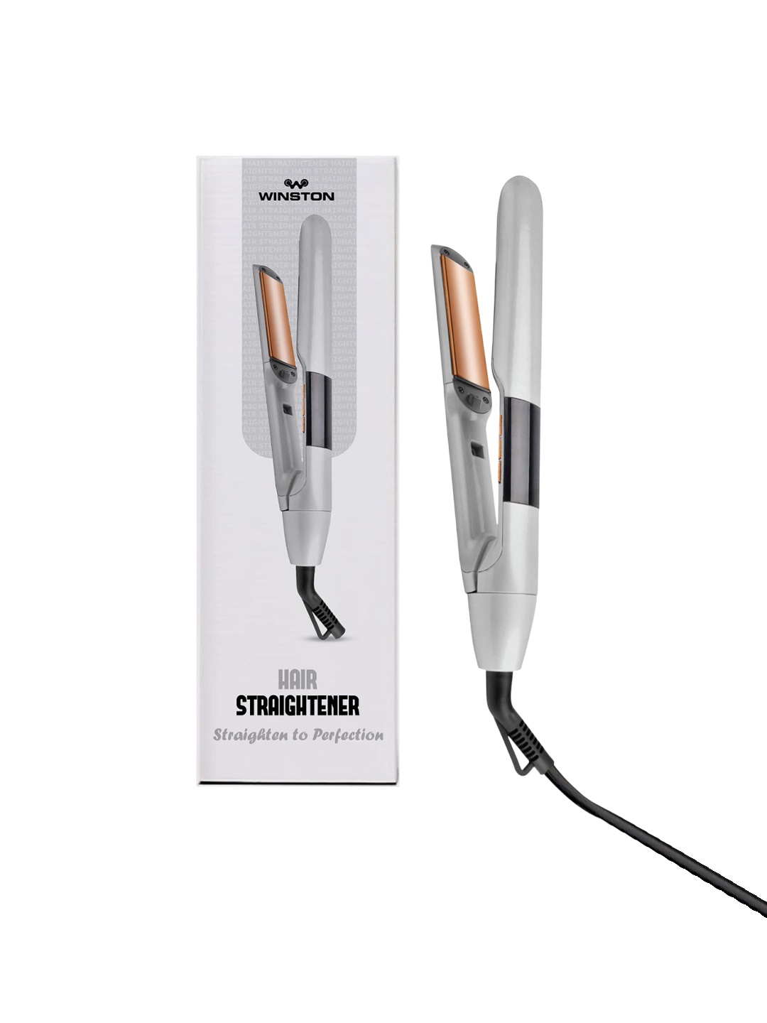 

WINSTON Hair Straightener With Titanium Ceramic Plates - Grey