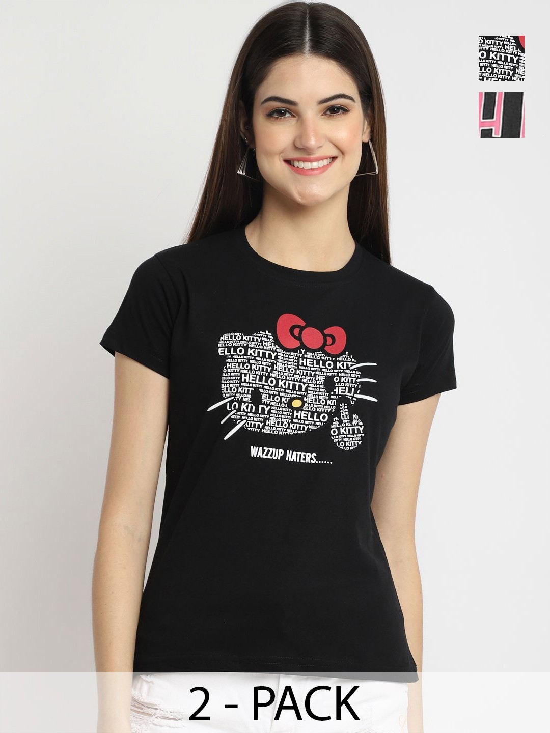 

Dreambe Women Typography Printed T-shirt, Multi