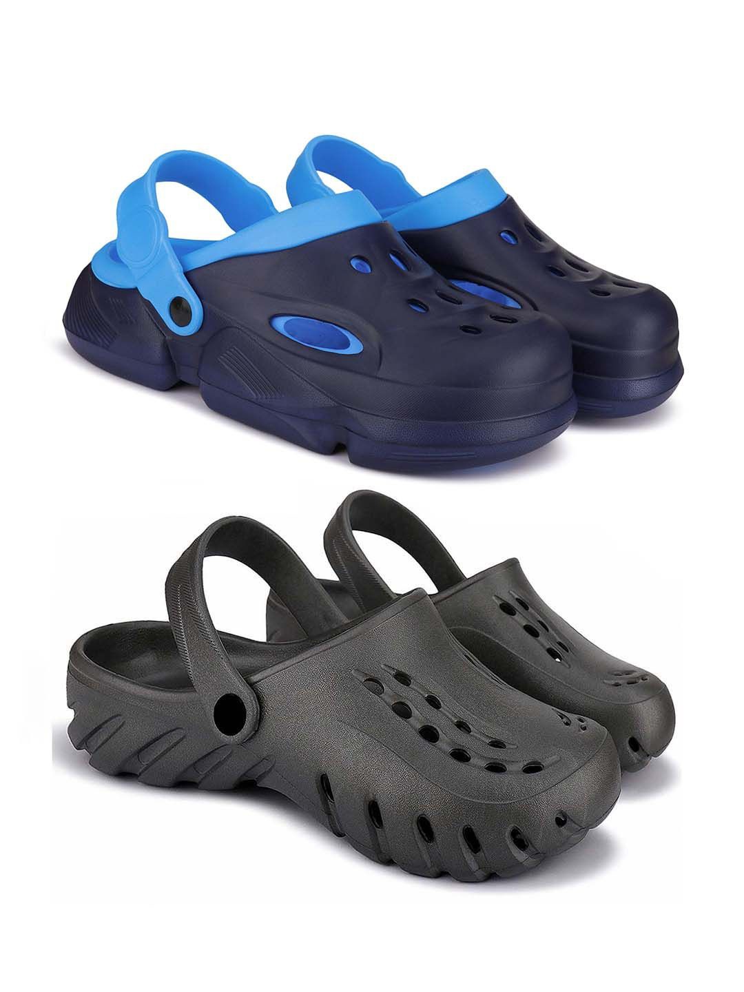 

BERSACHE Men Clogs, Navy blue