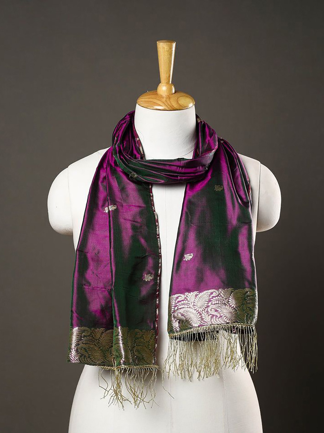 

iTokri Women Woven Design Stole, Purple