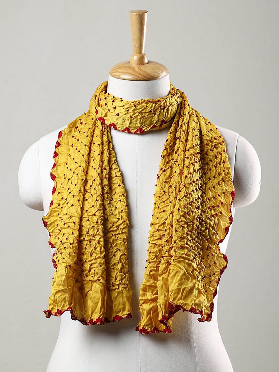 

iTokri Women Printed Stole, Yellow