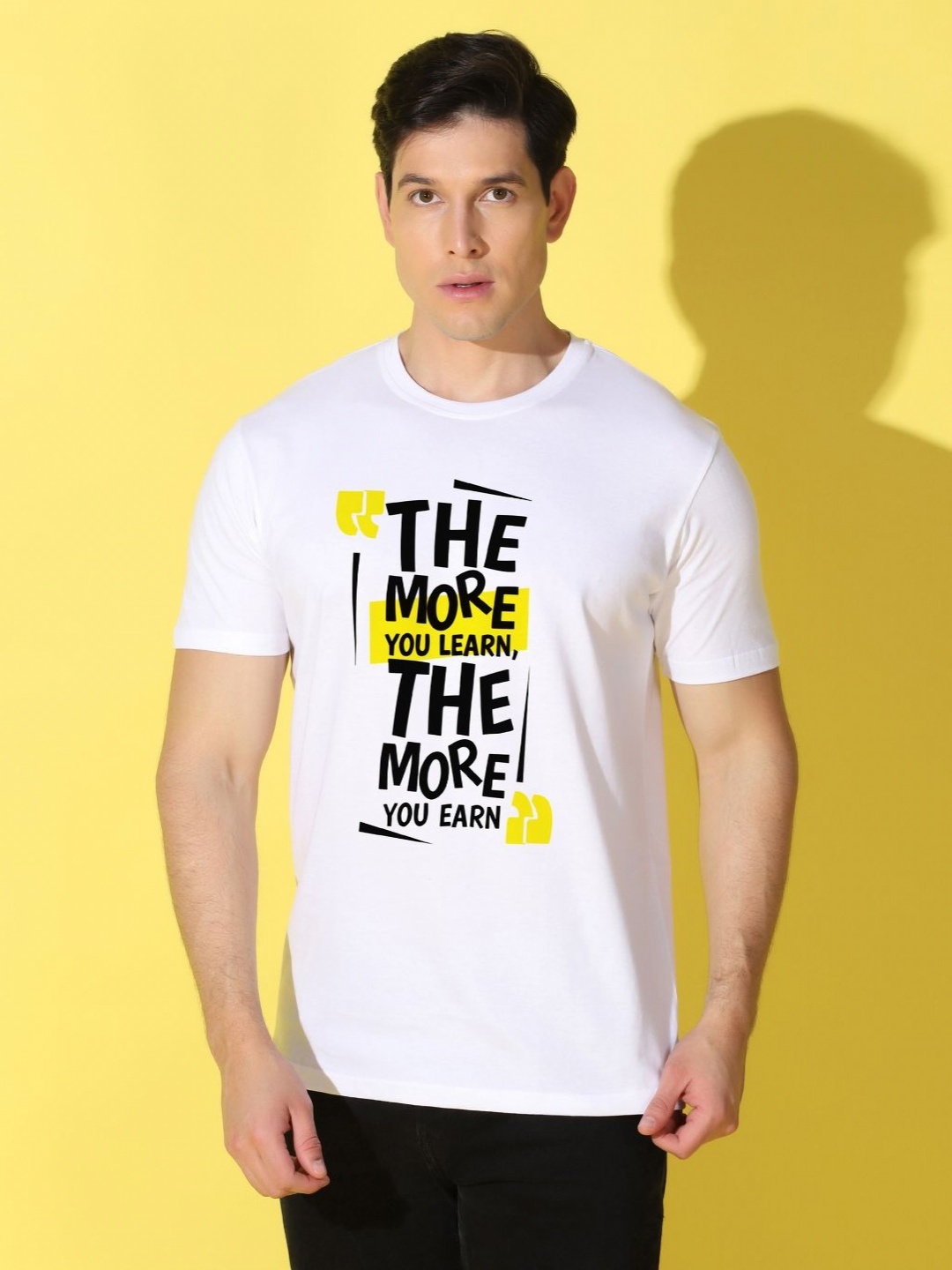 

WOOSTRO Men Typography Printed Slim Fit T-shirt, Sea green