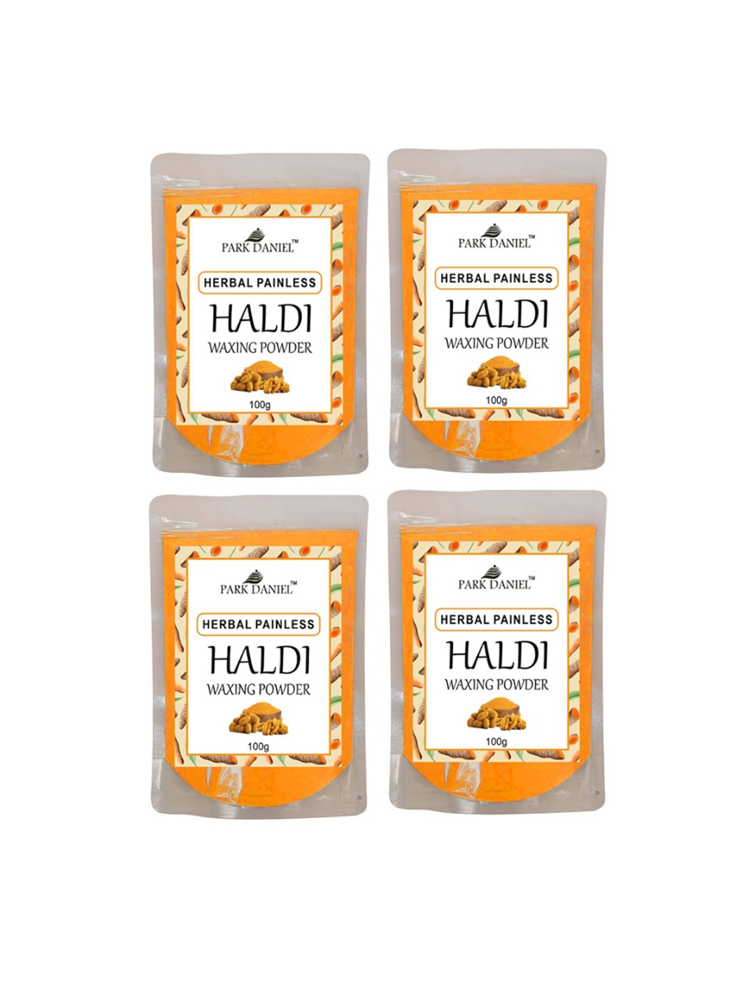 

Core Set Of 4 Haldi Facial Wax Hair Removal Powder- 100 g Each, Yellow