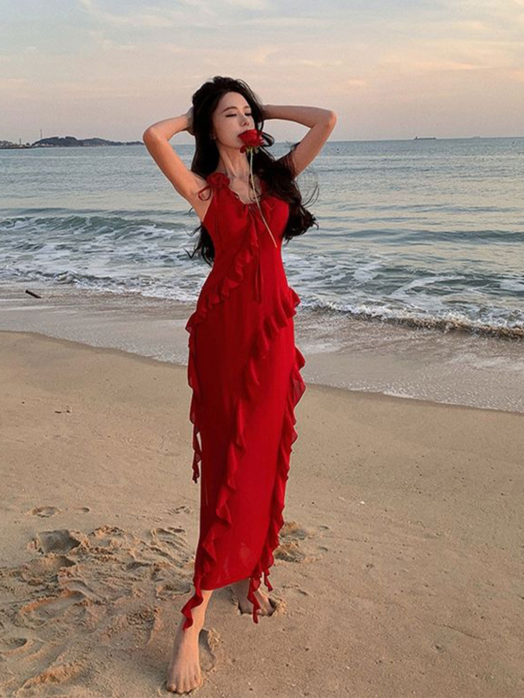 

LULU & SKY Maxi Dress, Red