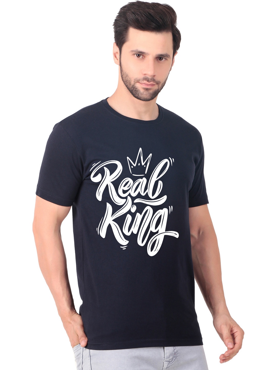 

FABSTIEVE Men New Orleans Pelicans Neymar Printed T-shirt, Navy blue