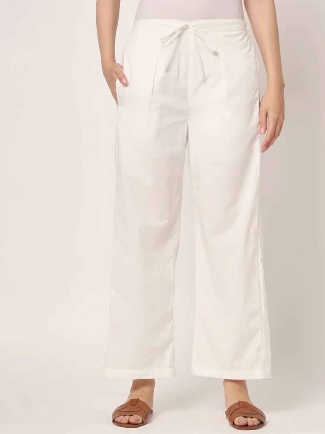 

ATARAH Women Palazzos, White