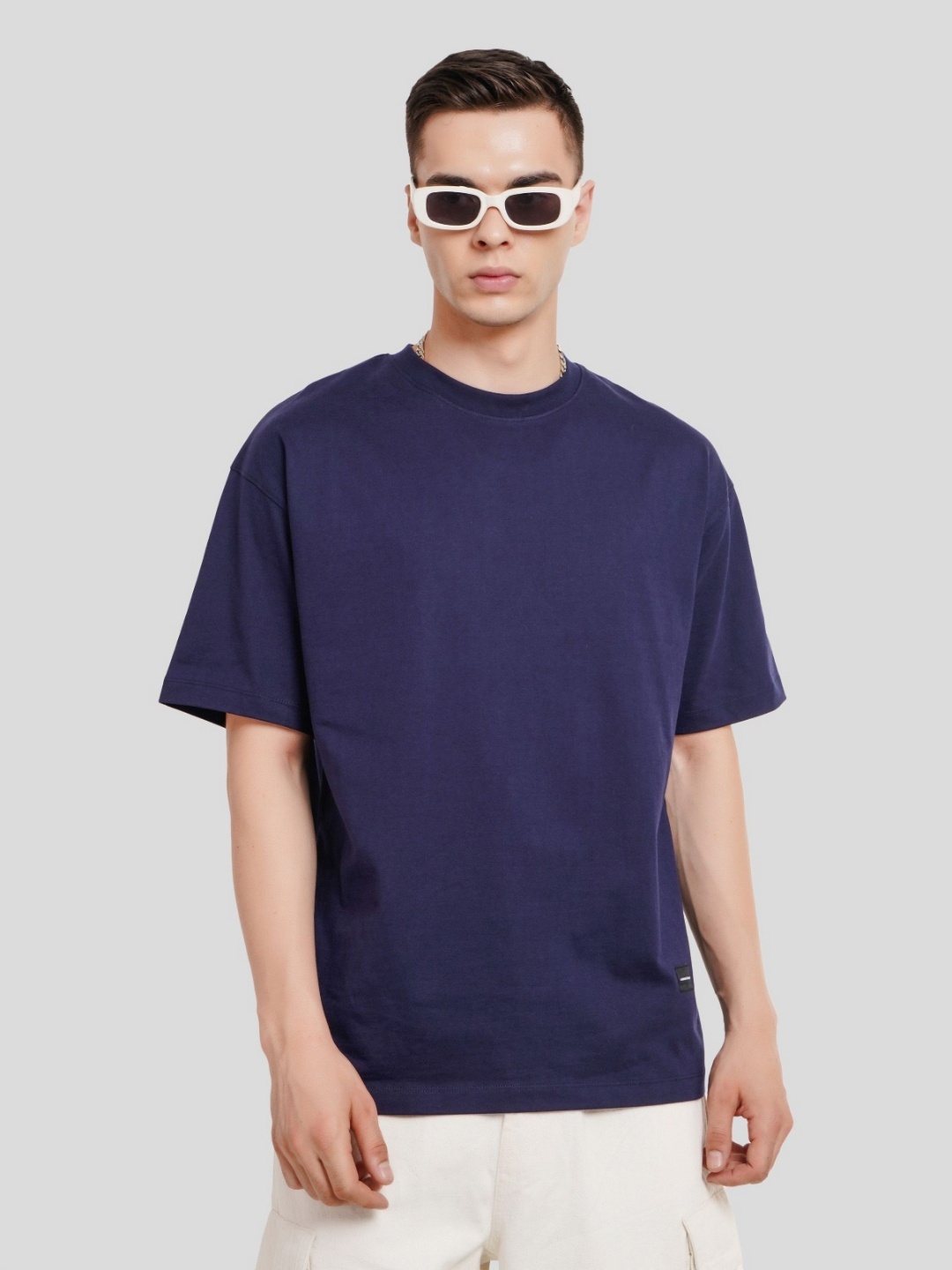 

Underrated Club Men Printed Bio Finish T-shirt, Navy blue