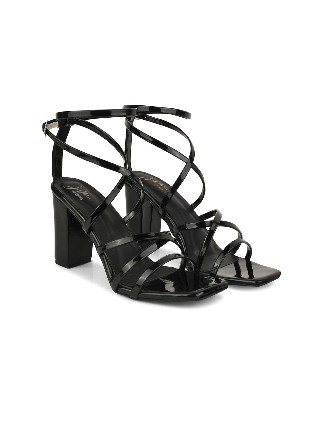 

JM Looks Girls Block Sandals, Black