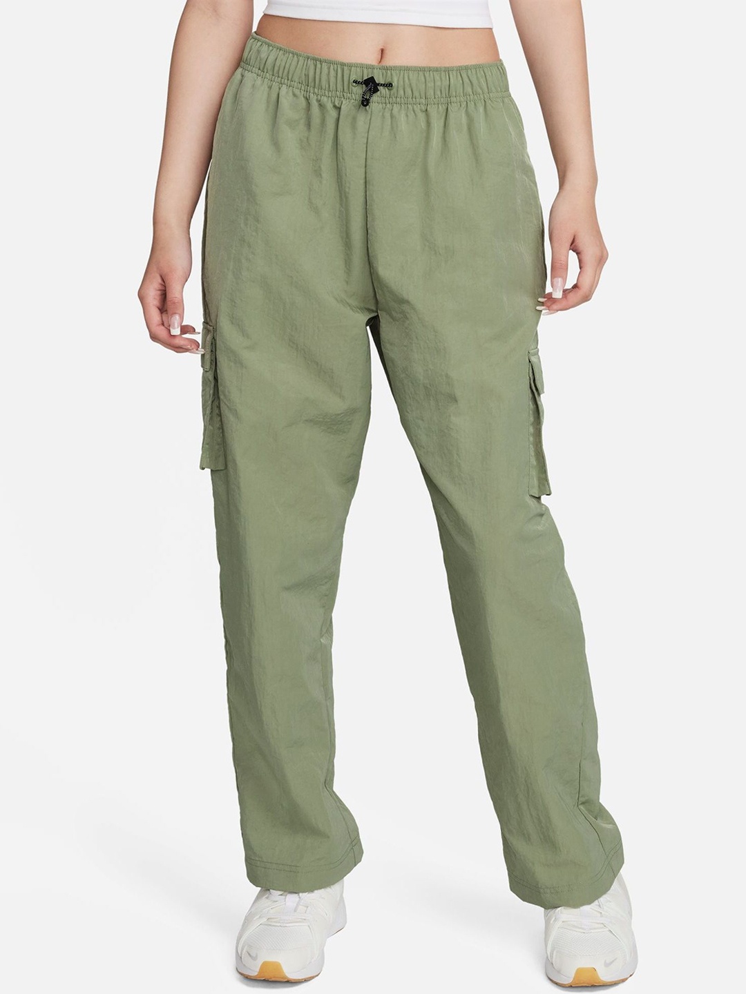 

Nike Sportswear Essential Women's High-Rise Woven Cargo Trousers, Green