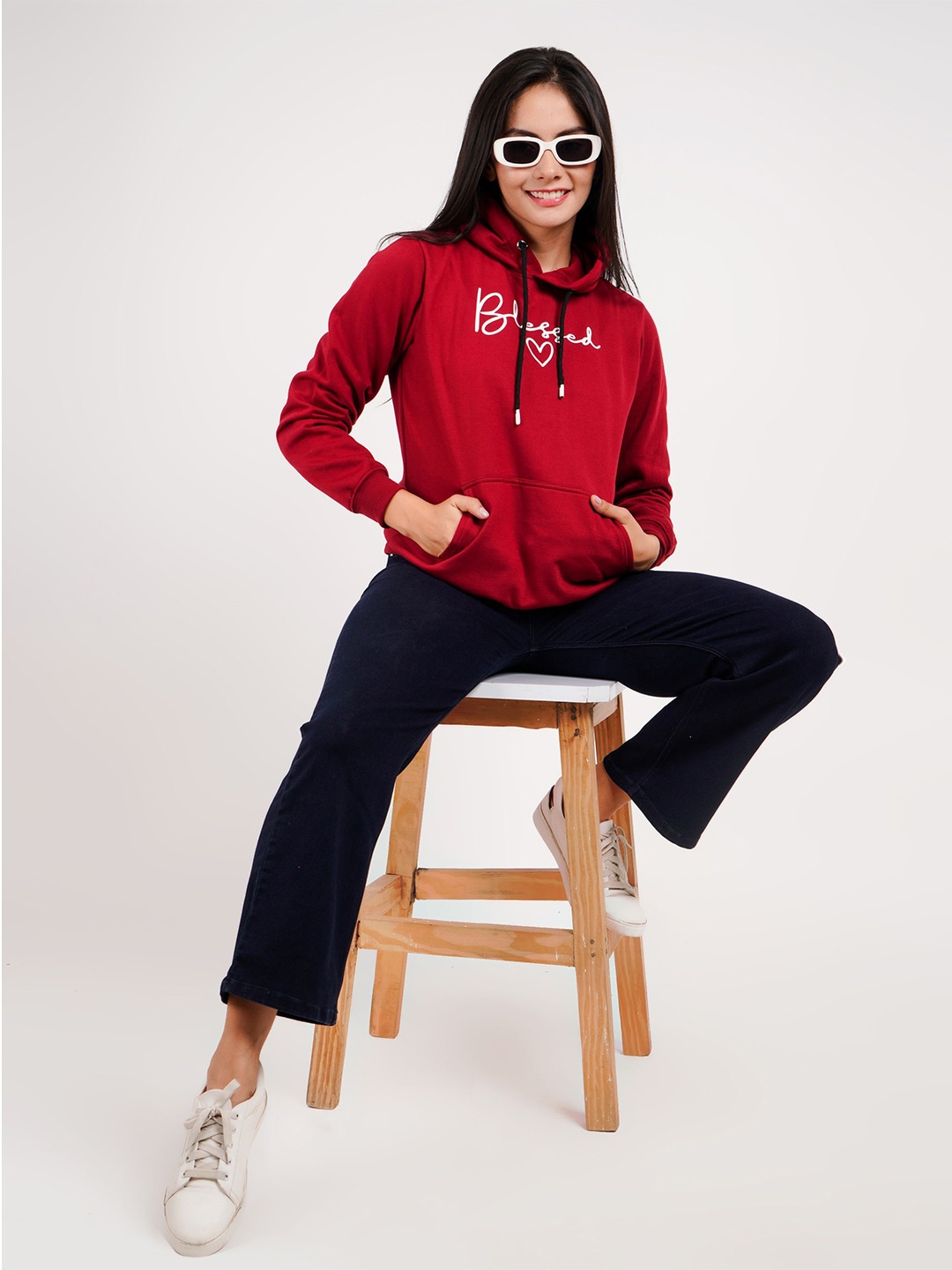 

Lugo Women Hooded Sweatshirt, Maroon