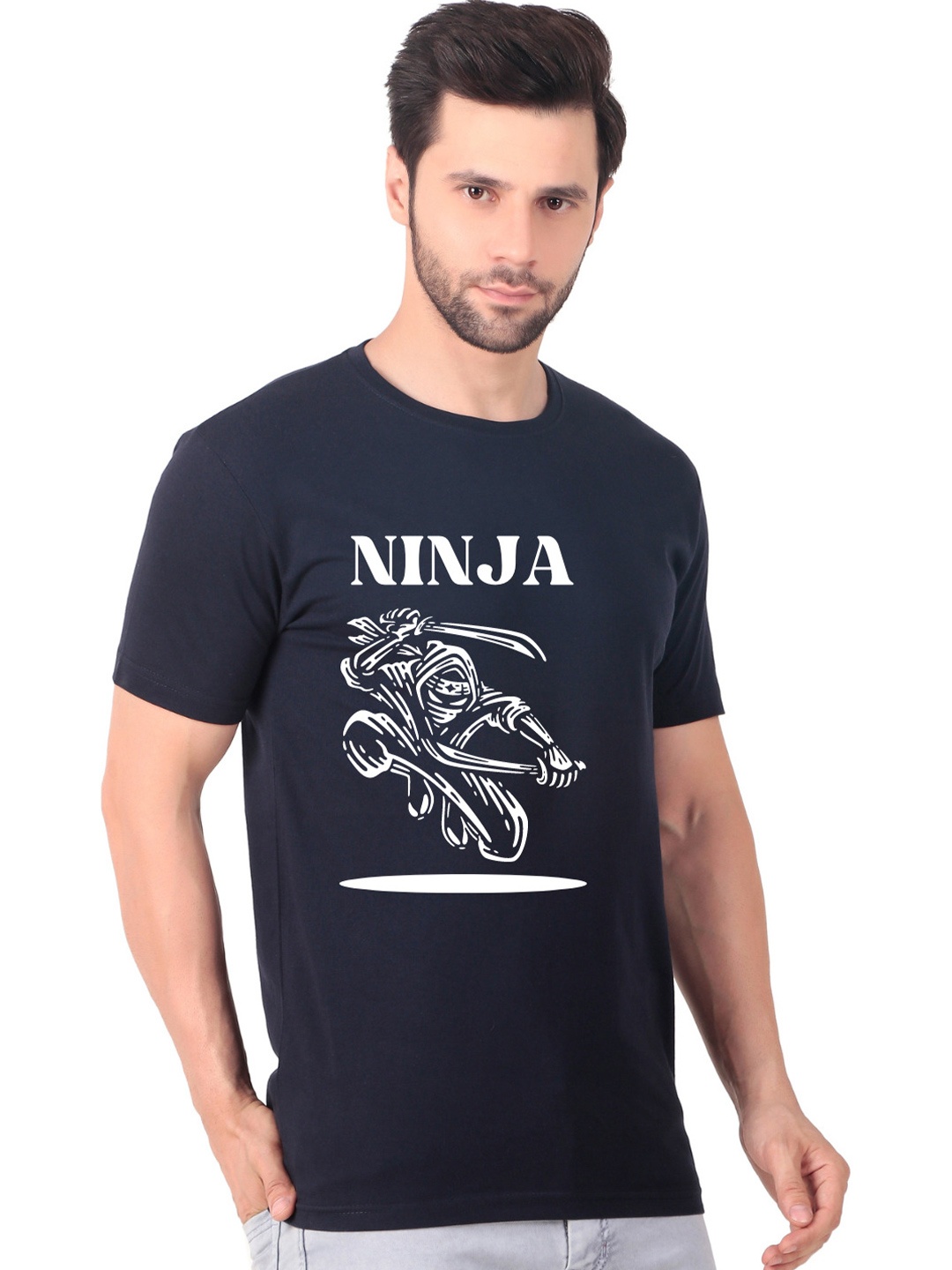 

FABSTIEVE Men New Orleans Pelicans Neymar Printed T-shirt, Navy blue